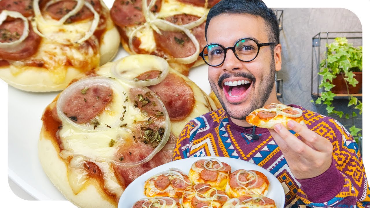 MUITO FÁCIL ESSA MINI PIZZA DE CALABRESA | Thigas Ribeiro