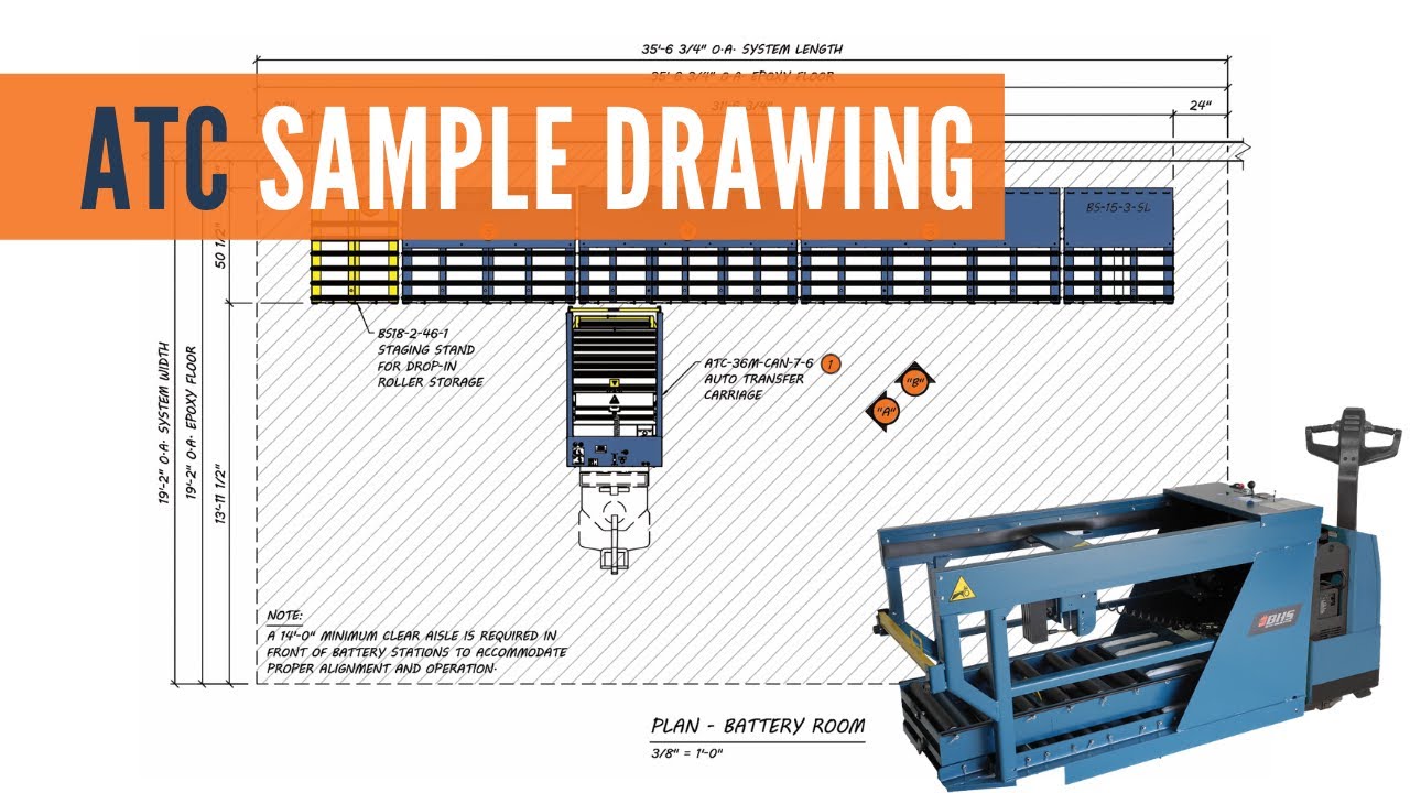 Automatic Transfer Carriage Sample Drawing | Material Handling Minute