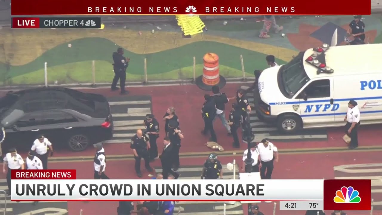 Kai Cenat in NYPD custody after giveaway caused chaos at Union Square | NBC New York