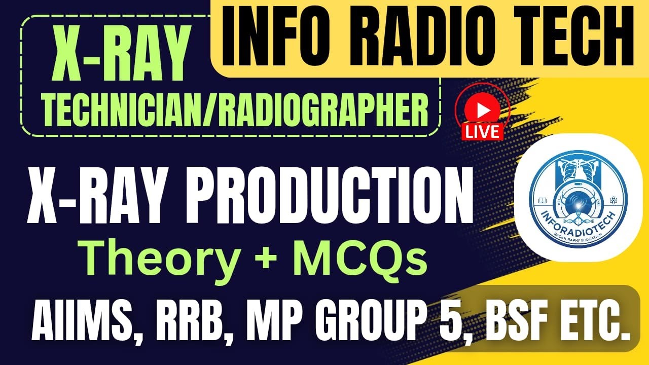 X-Ray Production – Complete Chart-Based Theory with Explanations + 30 Most Important MCQs |AIIMS CRE