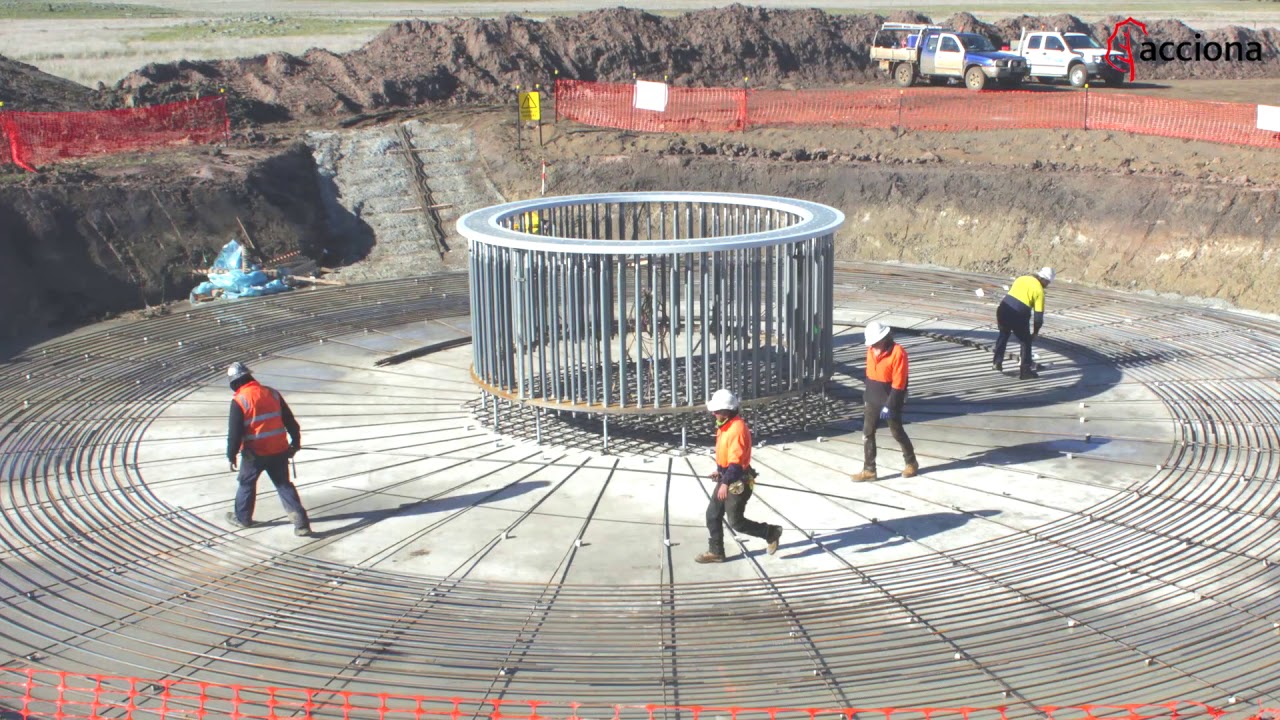 Foundation works at Mt Gellibrand Wind Farm, Australia | ACCIONA
