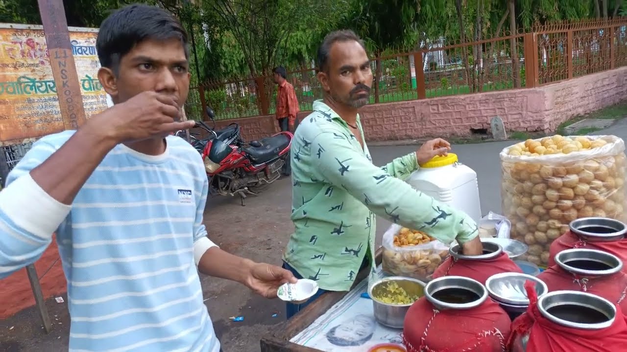 five 5 types of Pani poori || Gwalior foolbagh near by zoo | 5 types of panipuri Indian Street Food.