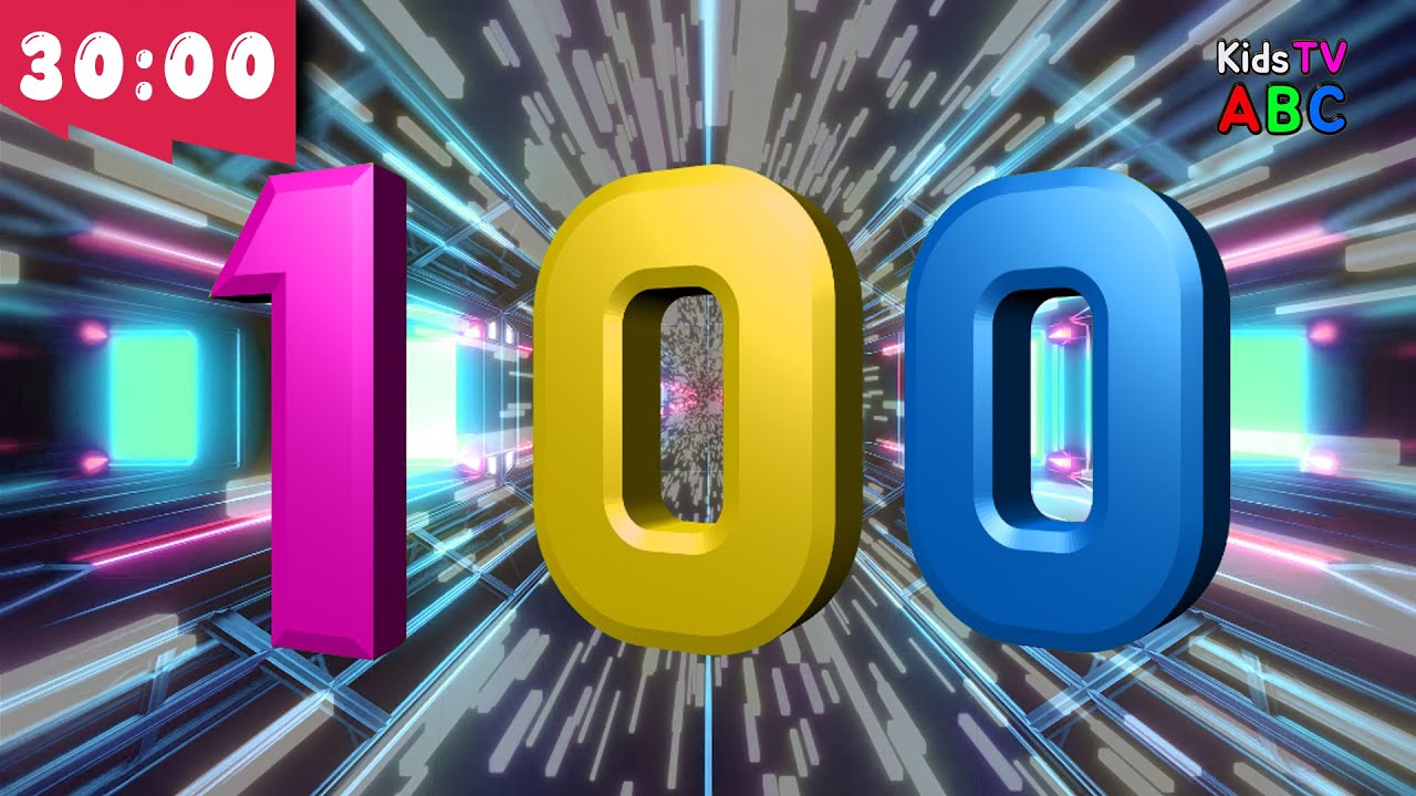 Number Song 1-100  |  30 mins Fun! |  Counting by 1 to 100  |  Kids TV ABC