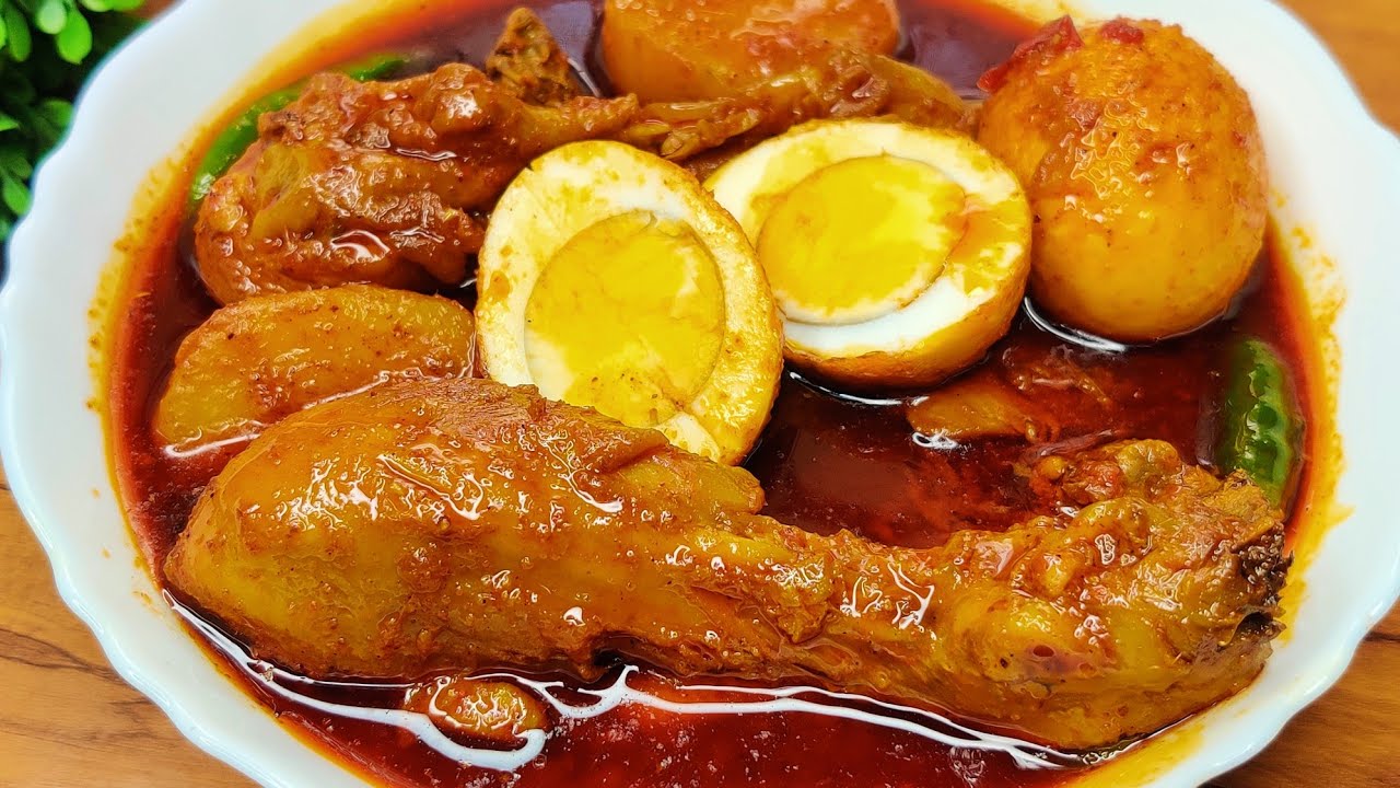 চিকেন ডাক বাংলো রেসিপি | Chicken Dak Bunglow Recipe Bengali | Spicy Chicken Curry Recipe in Bengali