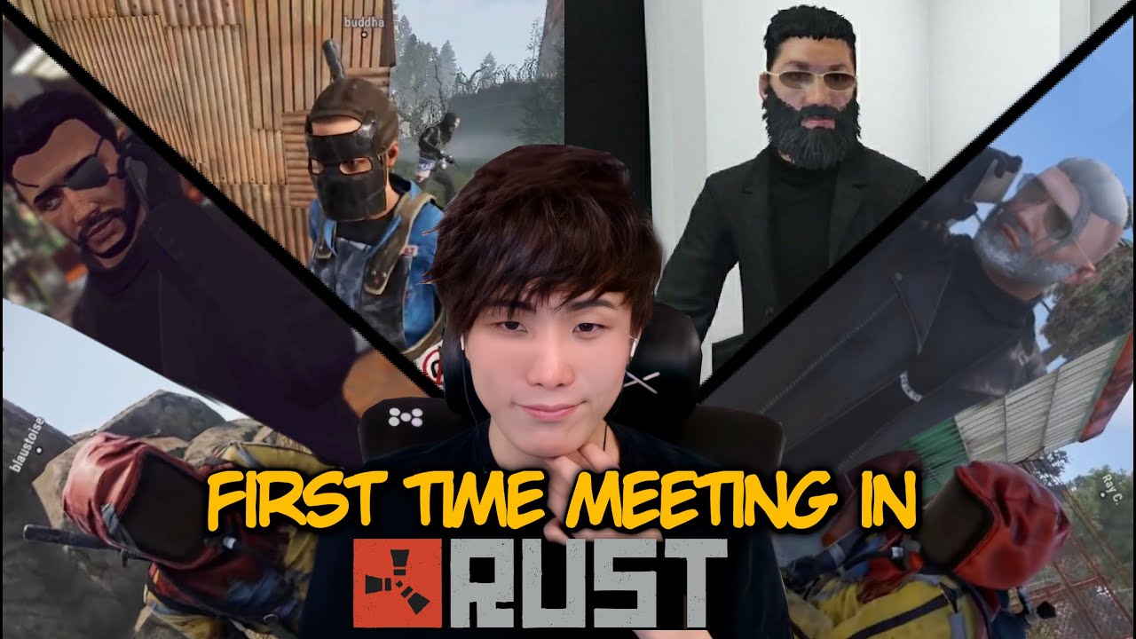 SYKKUNO FIRST INTERACTIONS with Buddha , Ray & Blaustoise on the first OTV RUST SERVER