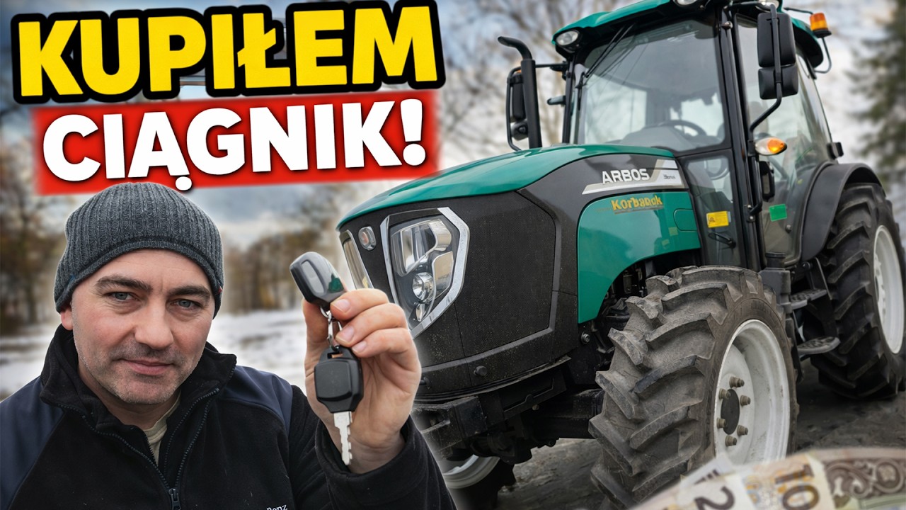 NOWY TRAKTOR W JEGO RĘKACH