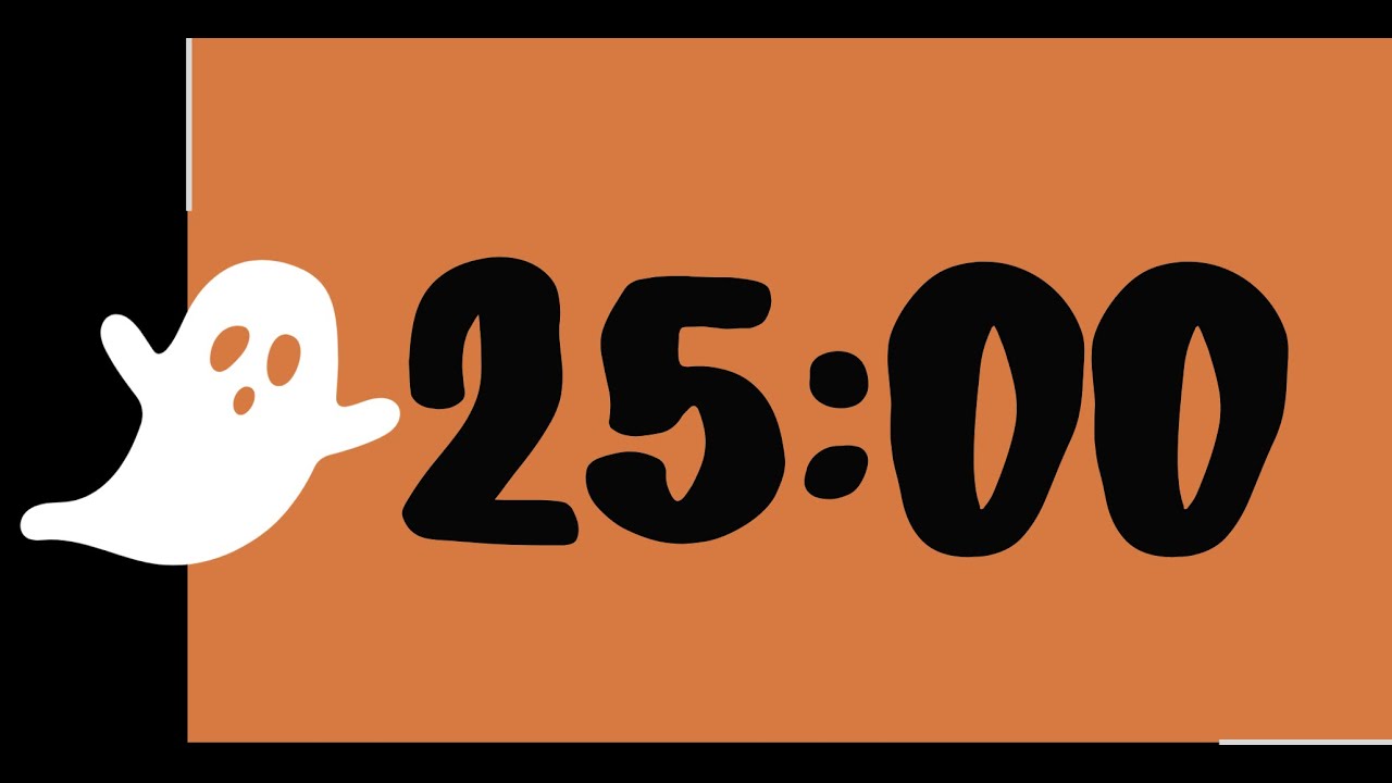 25 Minute Halloween Ghost Timer (Spooky Electric Piano Tones at End)