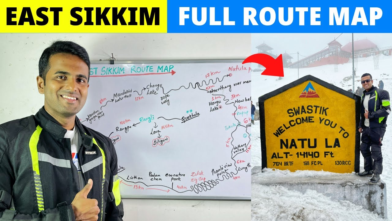 EAST SIKKIM TOUR PLAN 🔰 | Latest Route Map Guide | Nathula pass | Changu lake | Nathang Valley