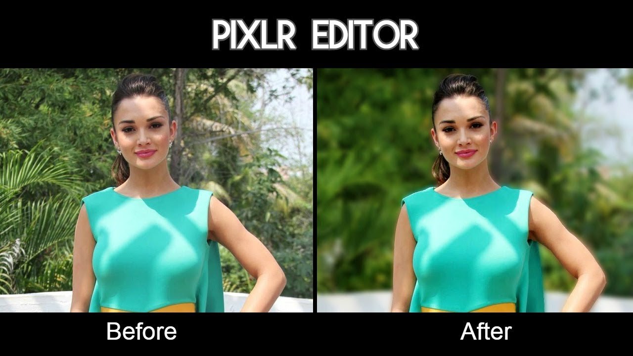 Blurring Background In Pixlr Editor