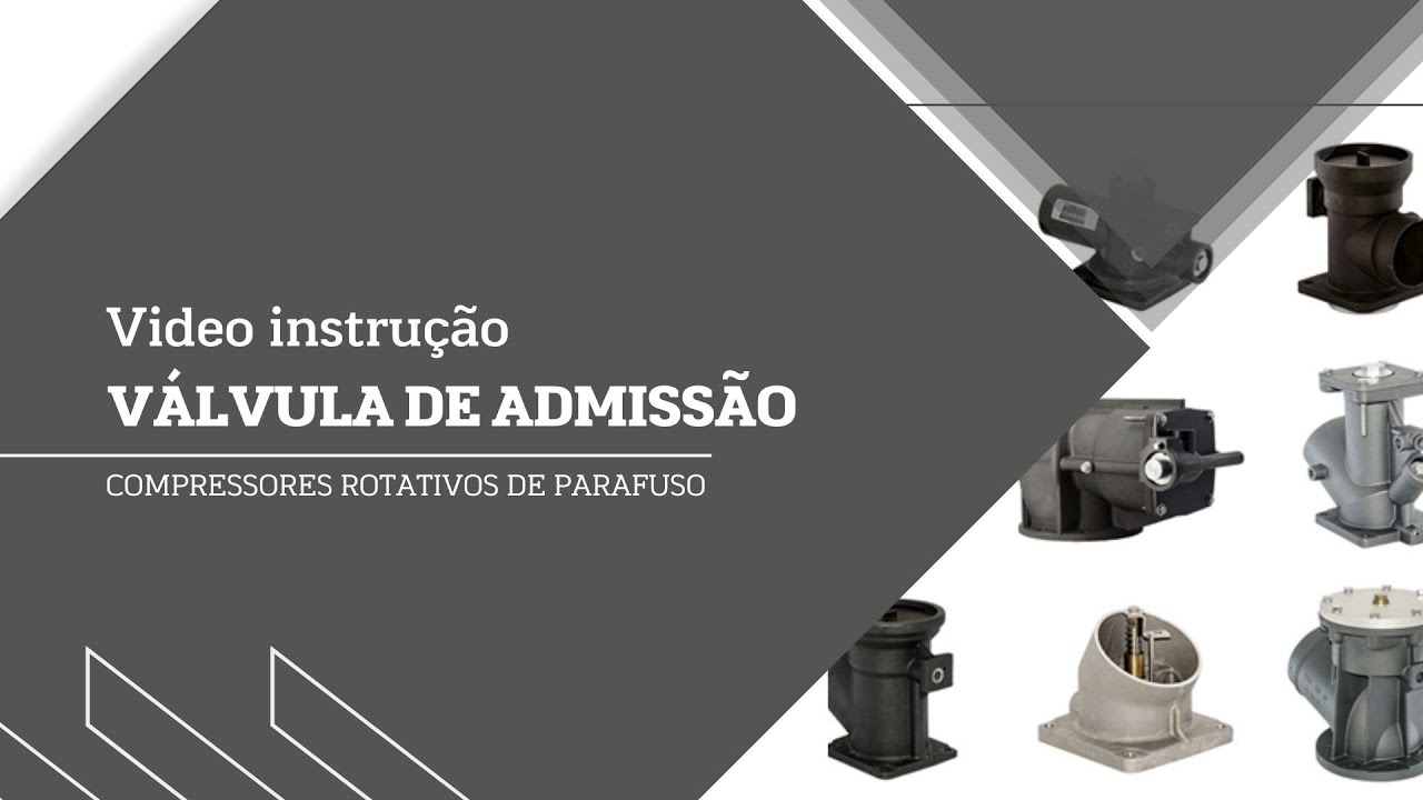 Valvula de admissão para compressor de parafusos