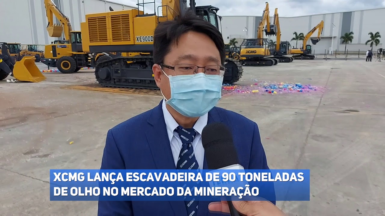 XCMG lança escavadeira de 90 toneladas de olho no mercado da mineração