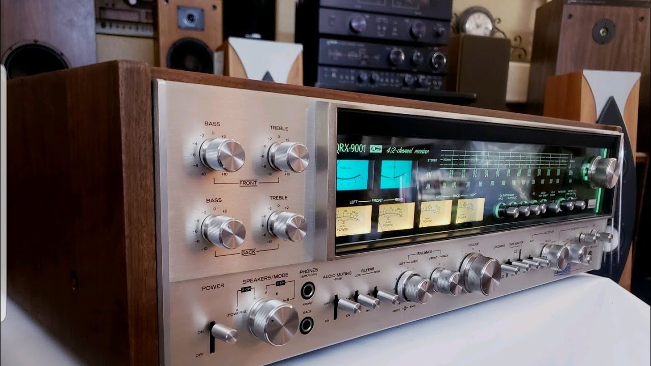 Sansui QRX-9001 Quadraphonic Stereo Receiver Demo - 120wpc x2 or 60wpc x4