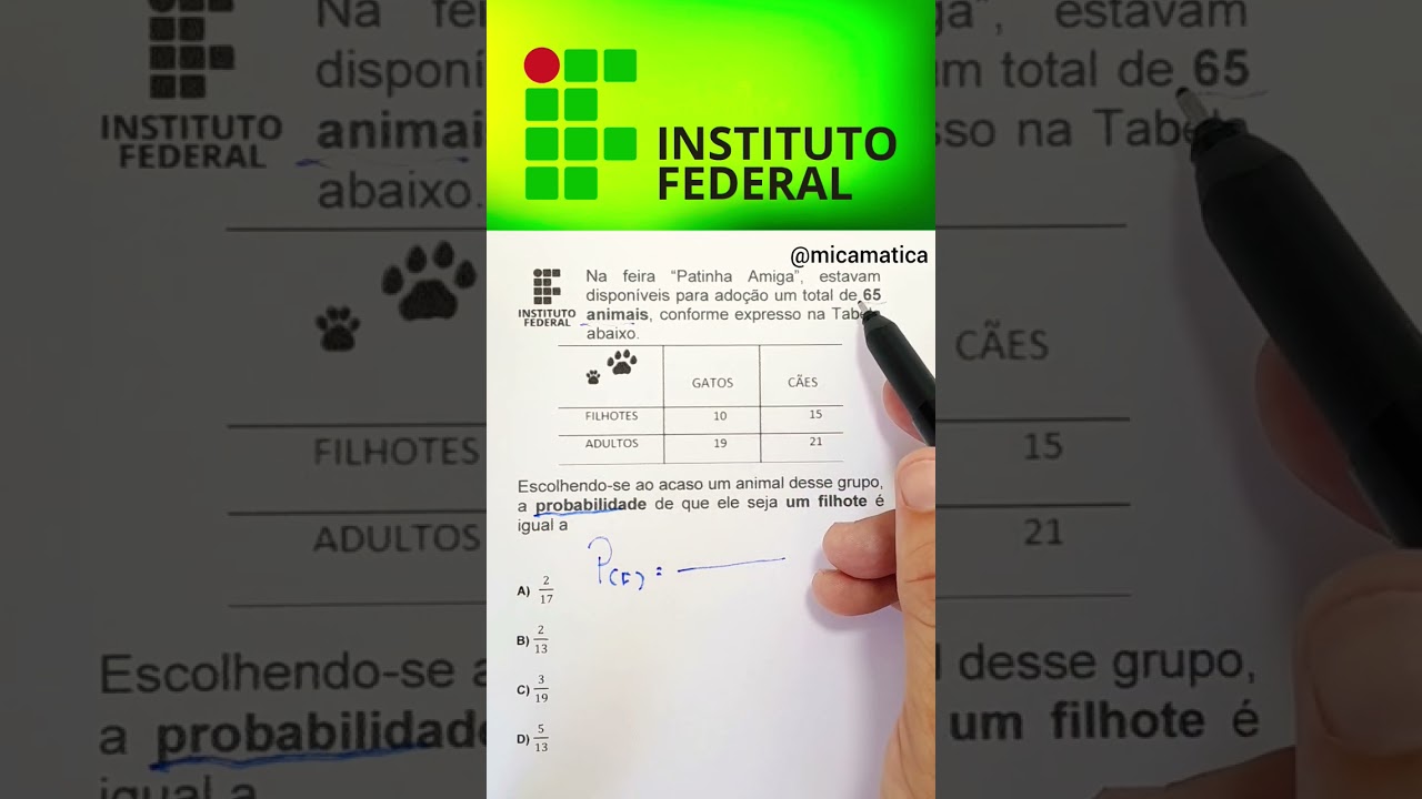 🔥 PROBABILIDADE - IF