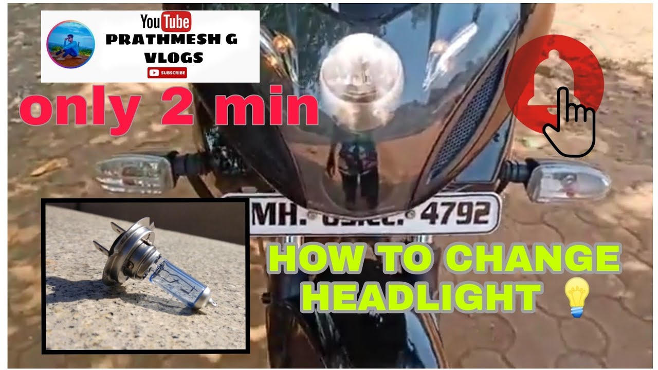 PULSAR 220 F HEADLIGHT BLUB CHANGE (HOW TO CHANGE HEADLIGHT BULB) ONLY 5 MIN #bike ride #pulsar #220