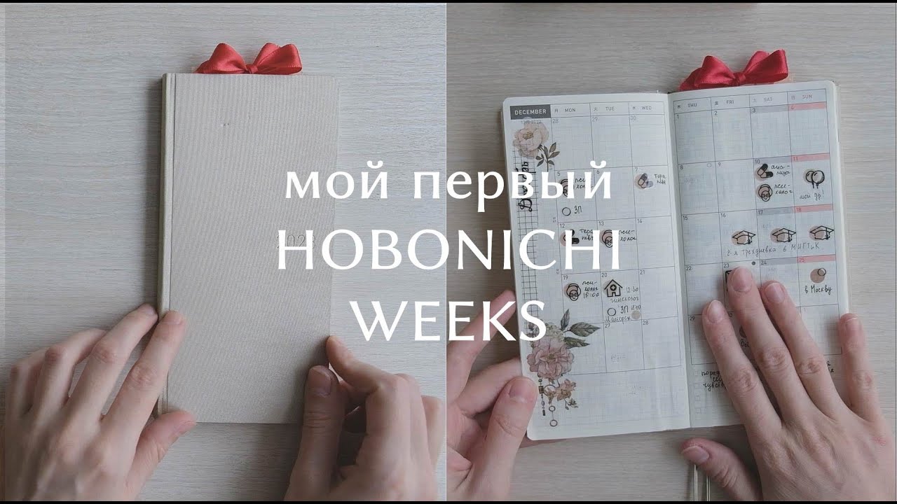 Начала вести HOBONICHI WEEKS | показываю заполненные развороты