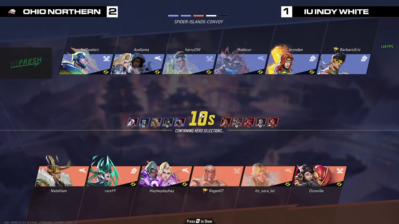 [MR GLEC] Ohio Northern vs. IU Indy Team White