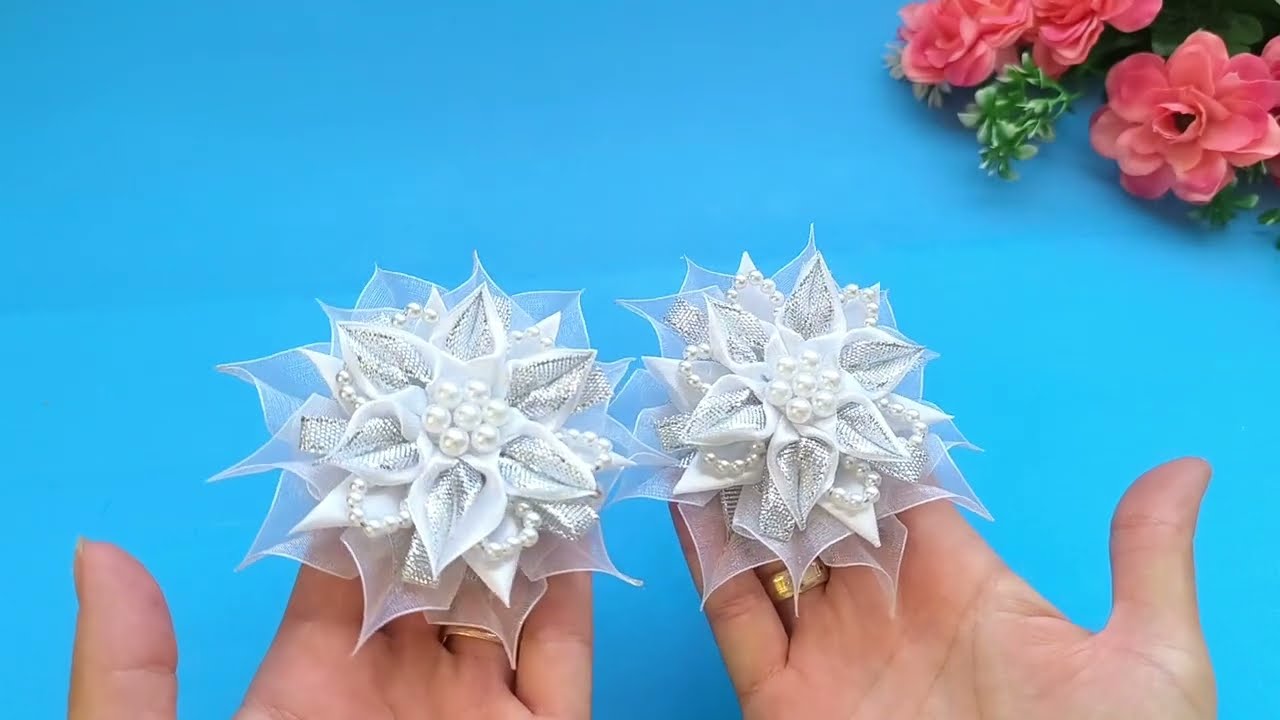 DIY/ MK 🎀Wow !!! Сияние ЗВЕЗД!))Новогодние банты. Как сделать новогодний бантик. 🎀Elegant bows