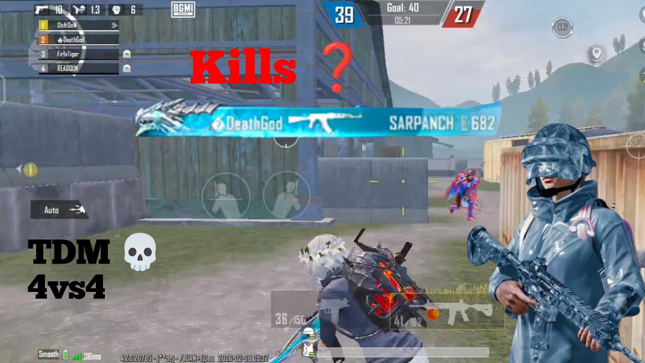 TDM 💀 4vs4 OMG 🔥❤️‍🔥 BGMI 🥰 Kills ❓🤔