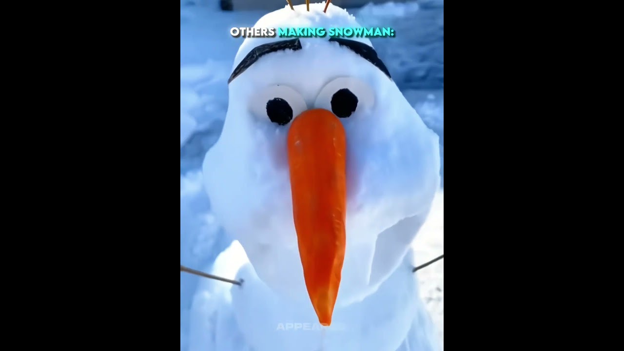 Others making snowman Vs This one ☠️