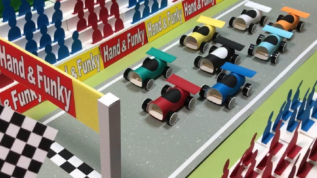 ゴムの力で動く車　牛乳パックで作る発射装置【工作】