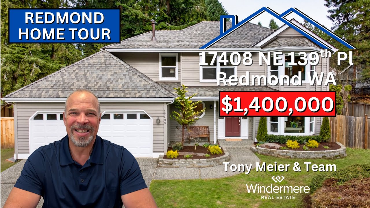 17408 NE 139th Pl, Redmond. Updated two story on cul-de-sac near Sunrise Elementary on English Hill