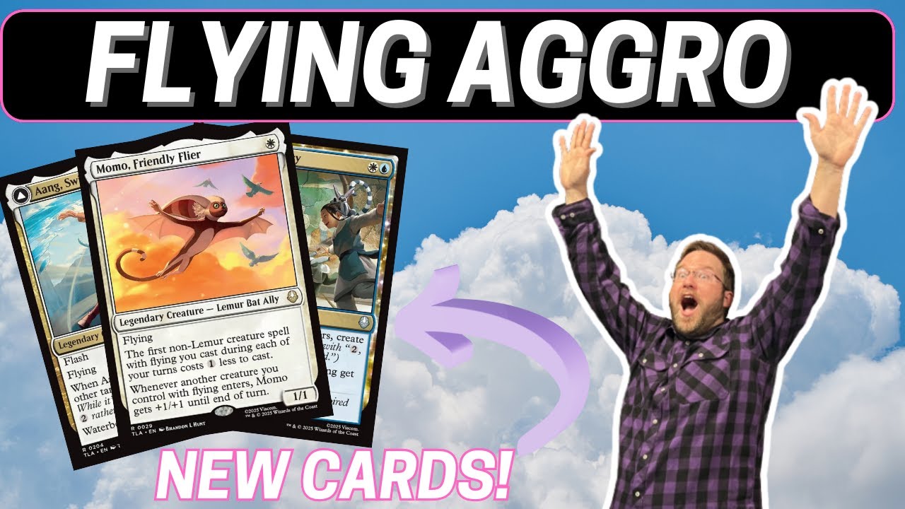 Blue White Flying | Momo and Aang | MTG Arena