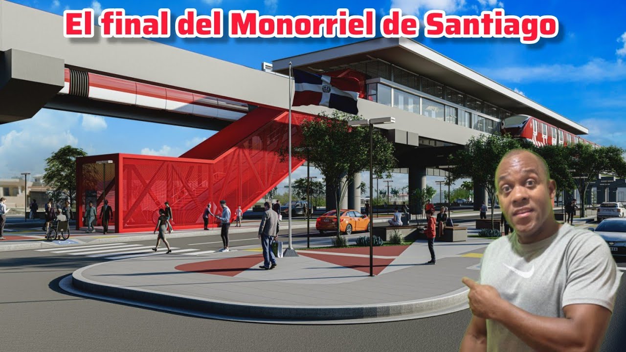 Casi terminado dónde finaliza el Monoriel de Santiago. 