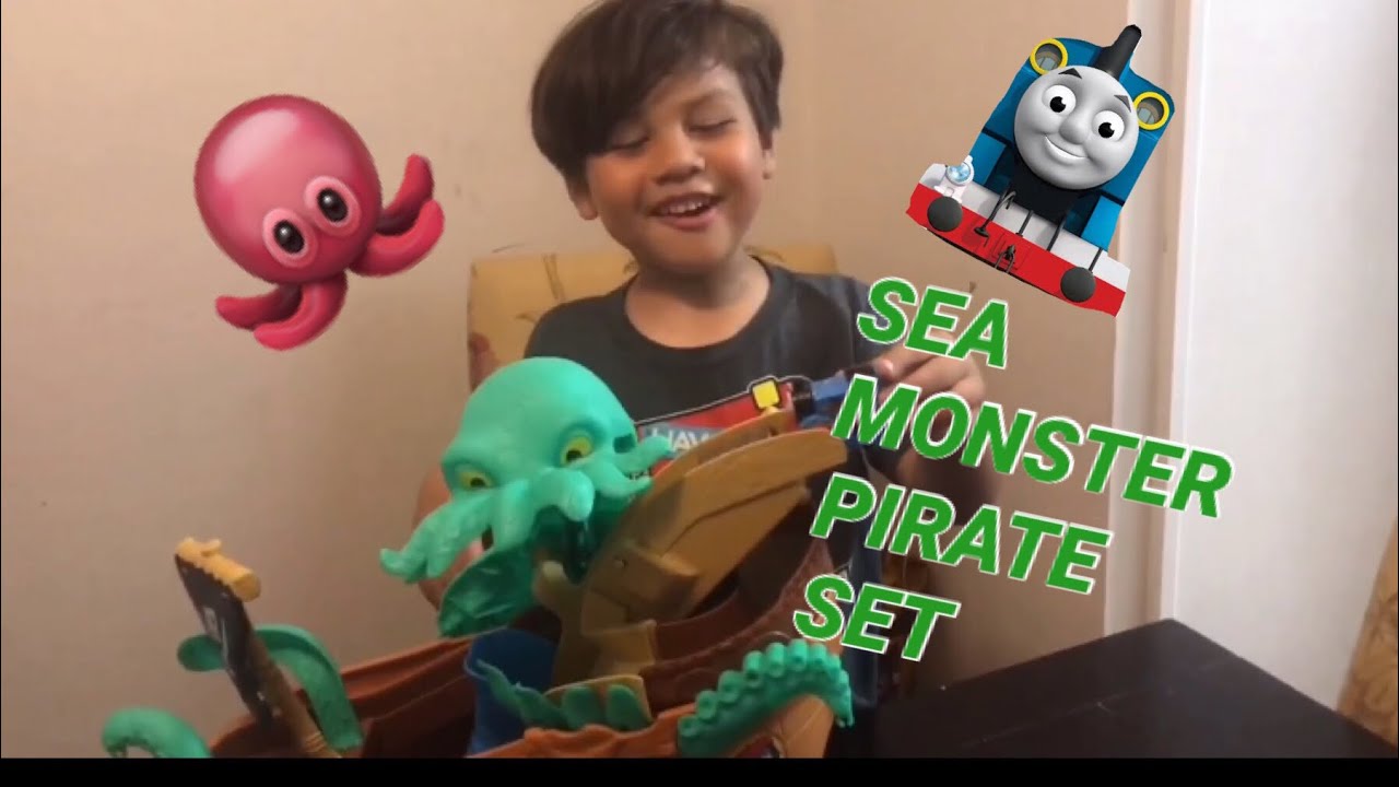 Our first toy review: Thomas and friends adventures-Sea Monster Pirate Set
