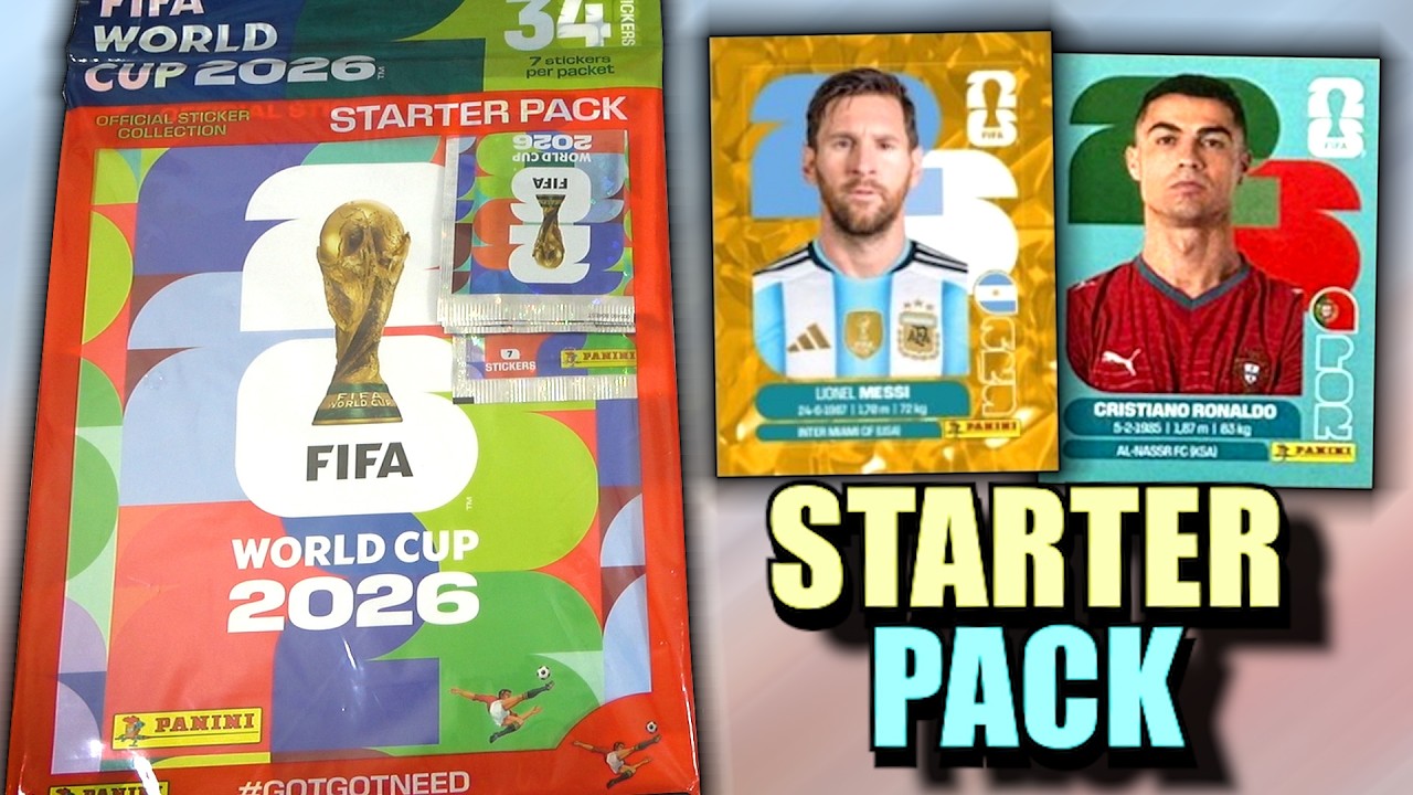 *NEW* PANINI WORLD CUP 2026 STICKER COLLECTION | Starter Pack Opening & Our First Packs