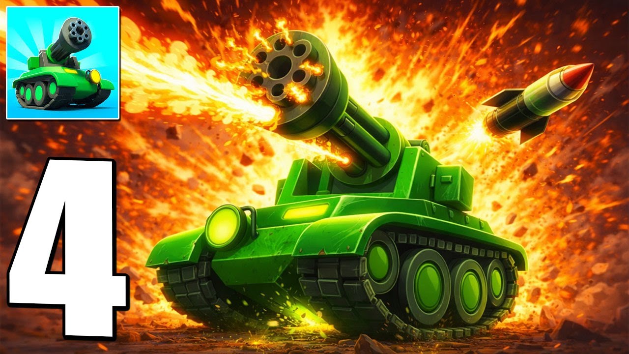 Tank Sniper - Gameplay Walkthrough Part 4 - Shooting, Update, Merge and Battle (Android,iOS)