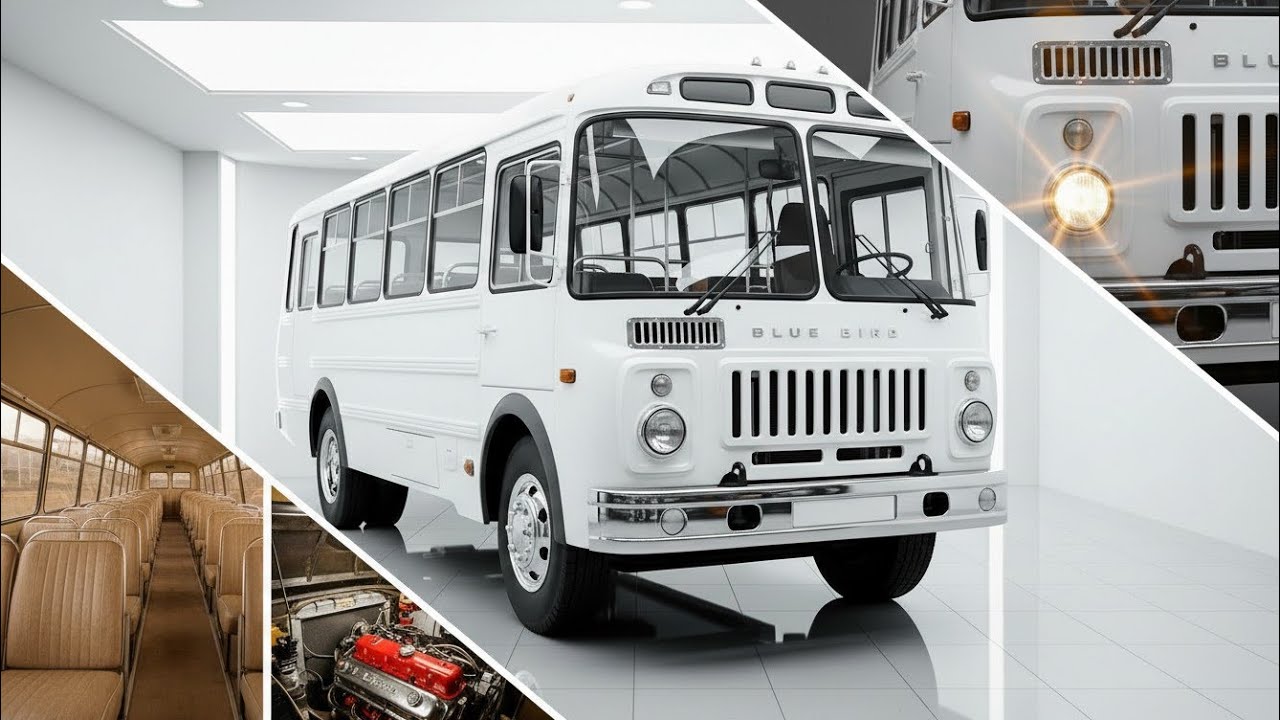 Секретный американский школьный автобус СССР | ЗИЛ-39061 Blue Bird Полная история