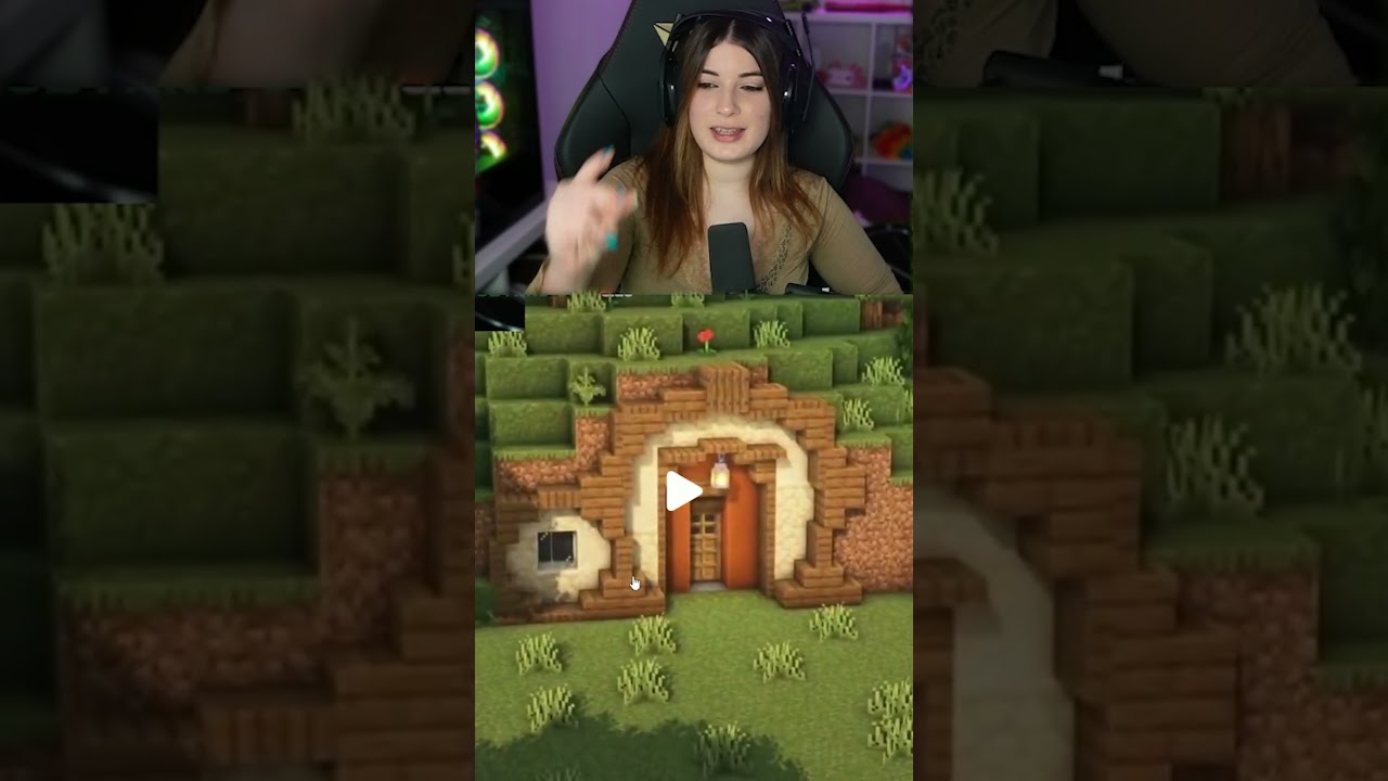 Come due ragazze costruiscono un magazzino perfetto su minecraft! #martyxoxo #shorts #minecraft