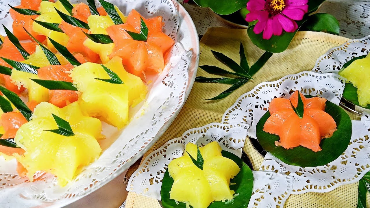 Kue bihun manis kukus dengan campuran buah nanas ( ide bisnis)