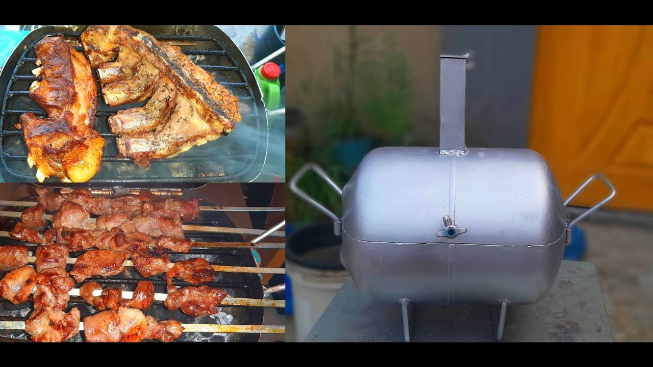 DIY BBQ Grill Pit From Freon Gas Tank | BBQ Bhati | Making an Amazing Barbecue (BBQ) Grill Stove