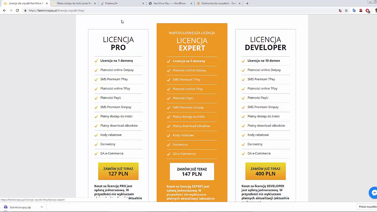 Płatny dostęp do treści przez Przelewy24 w WordPress