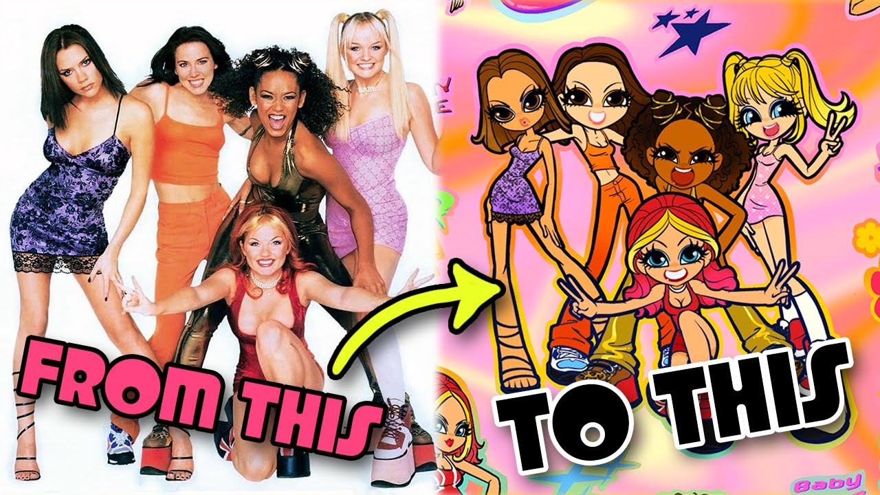 Давайте создадим: лист наклеек Spice Girls!