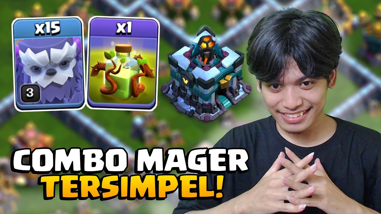 COMBO SIMPEL TAHUN INI! Yeti + Overgrowth TH 13 - COC Indonesia