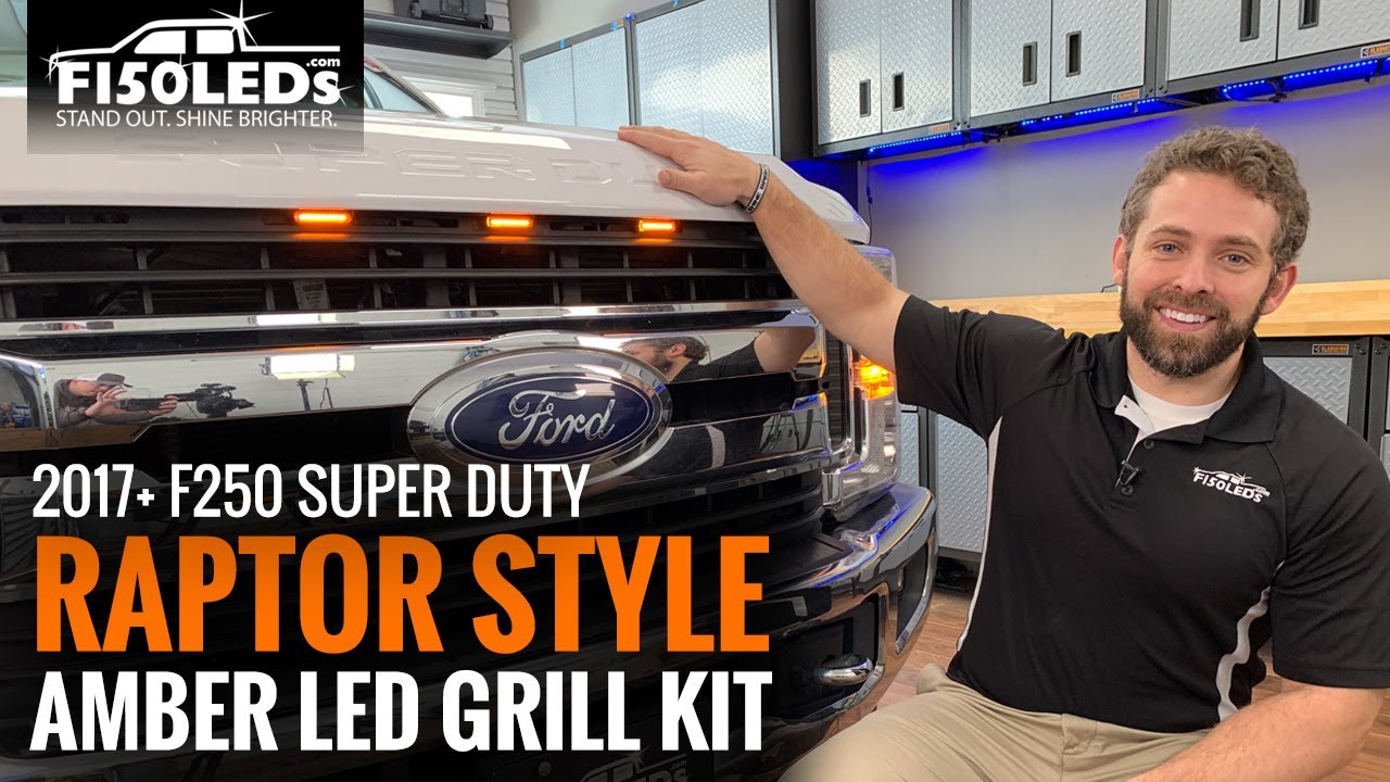 2017+ F250 SUPER DUTY RAPTOR STYLE LED GILL КОМПЛЕКТ ДЛЯ УСТАНОВКИ F150LEDS.COM