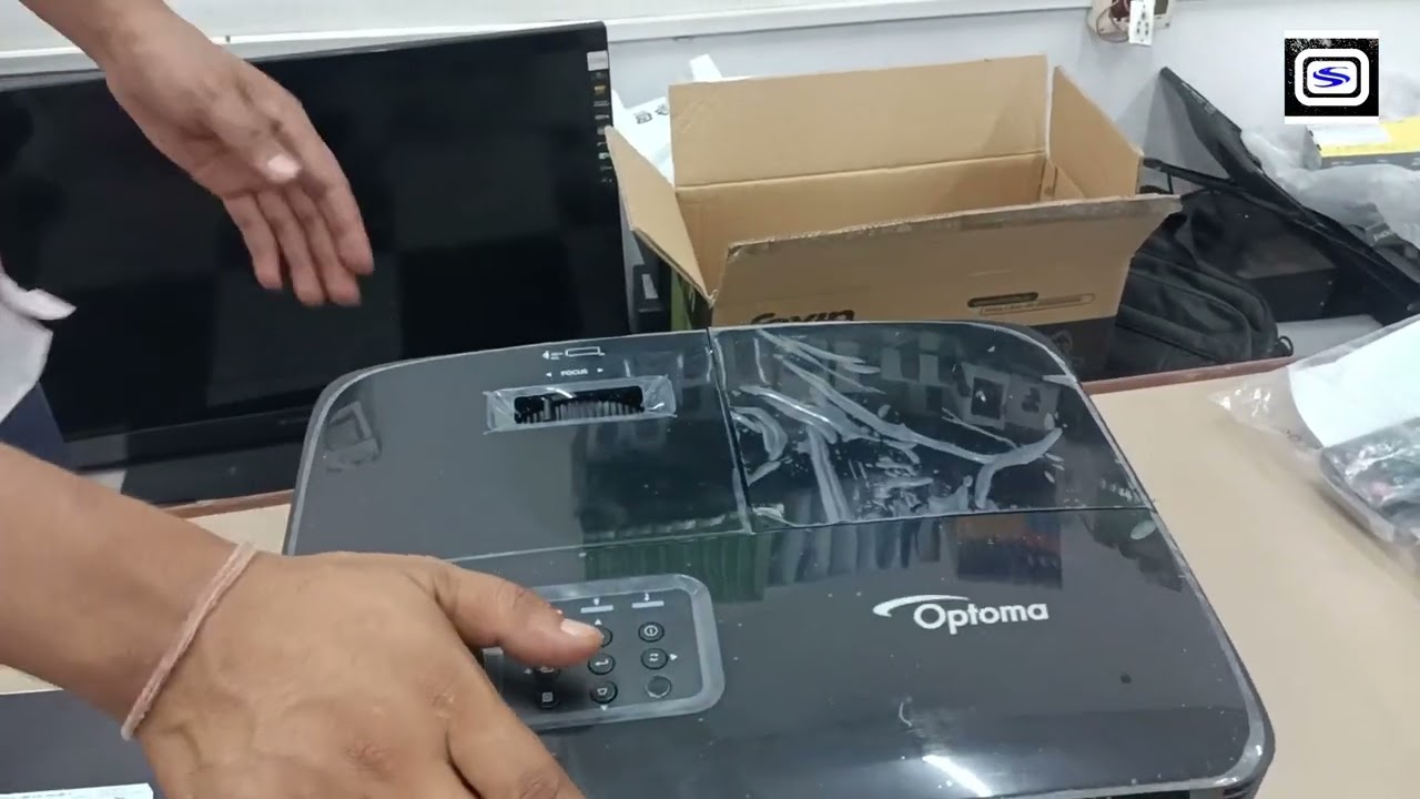 Optoma DLP CS308ST,X309ST XGA Short Throw Classroom Full3D Projector Unboxing Reviews