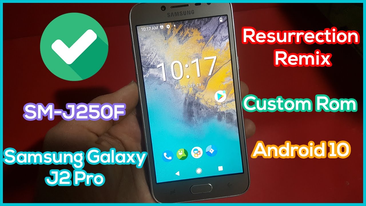 Install Resurrection Remix on Samsung Galaxy J2 Pro J250F Custom Rom Android 10