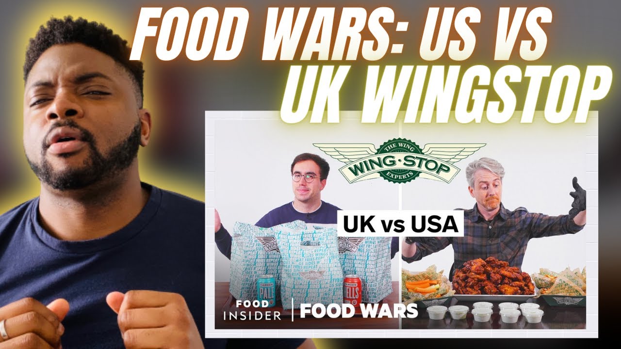 Реакция британца на ПРОДУКТОВЫЕ ВОЙНЫ: США против Великобритании WINGSTOP!
