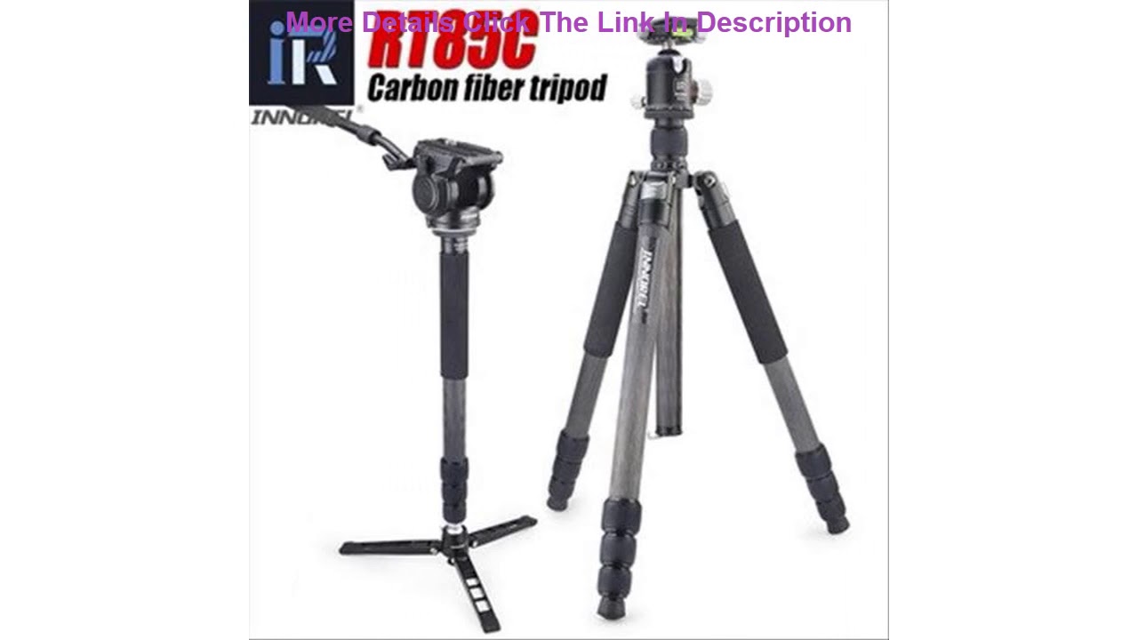 Review RT85C Carbon fiber tripod Professional multi-function heavy digital SLR camera tripod Can be