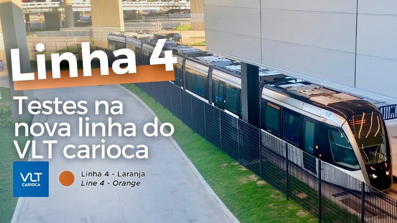 Linha 4 do VLT em fase de testes