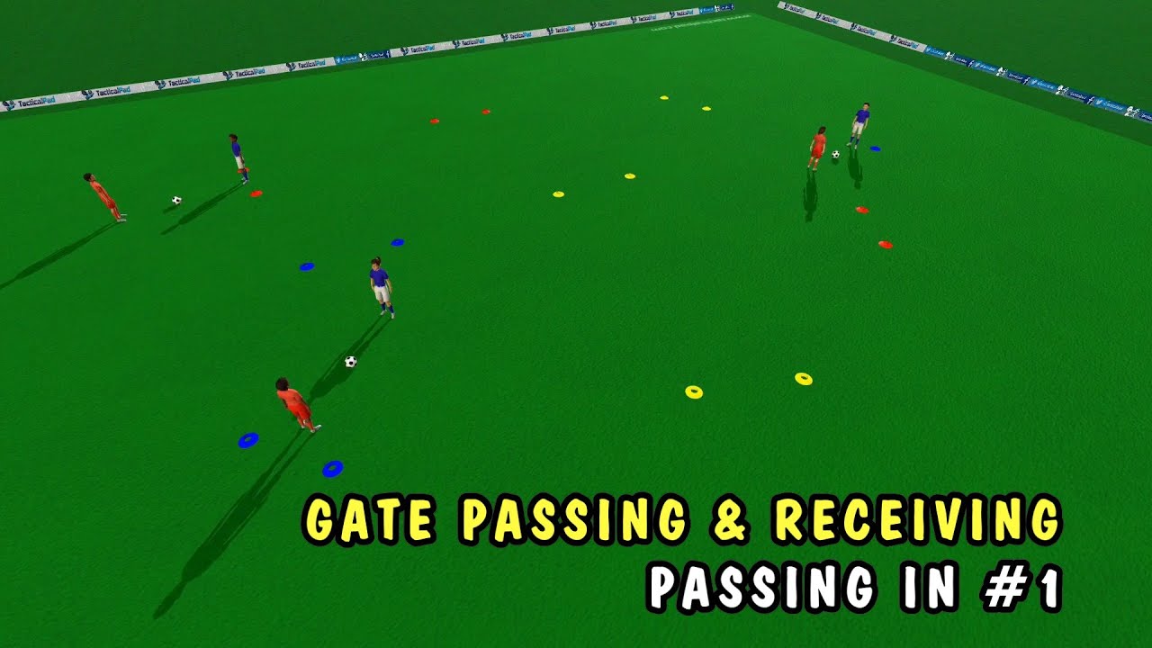 ⚽ GATES - PASSING IN & RECEIVING DRILL (VARIATION 