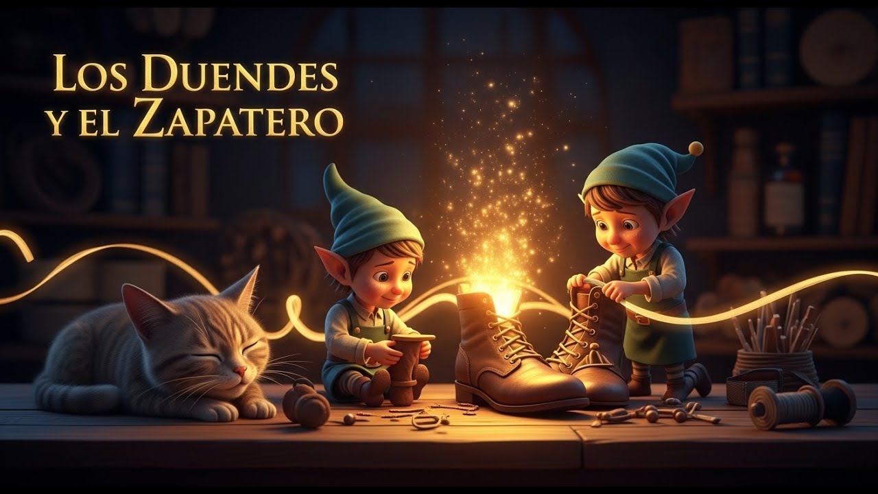 Los Duendes y el Zapatero | Ayudantes de Medianoche | Hermanos Grimm Cuento de Navidad