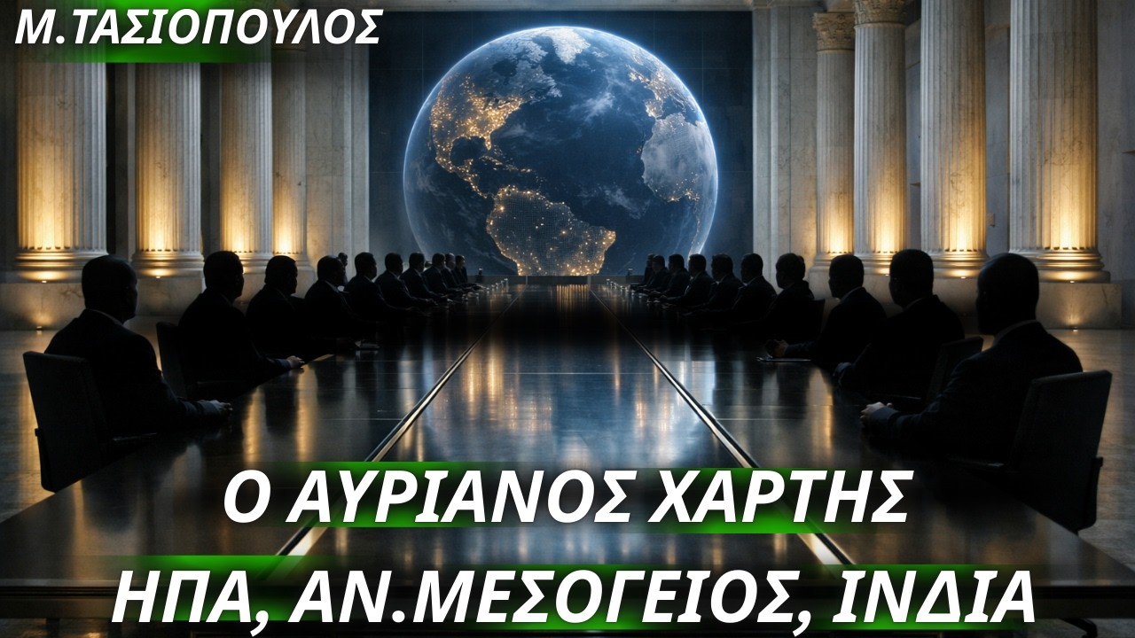 Μενέλαος Τασιόπουλος: Ο αυριανός χάρτης από Ανατολική Μεσόγειο μέχρι Ινδία- Σύναξις εθνών