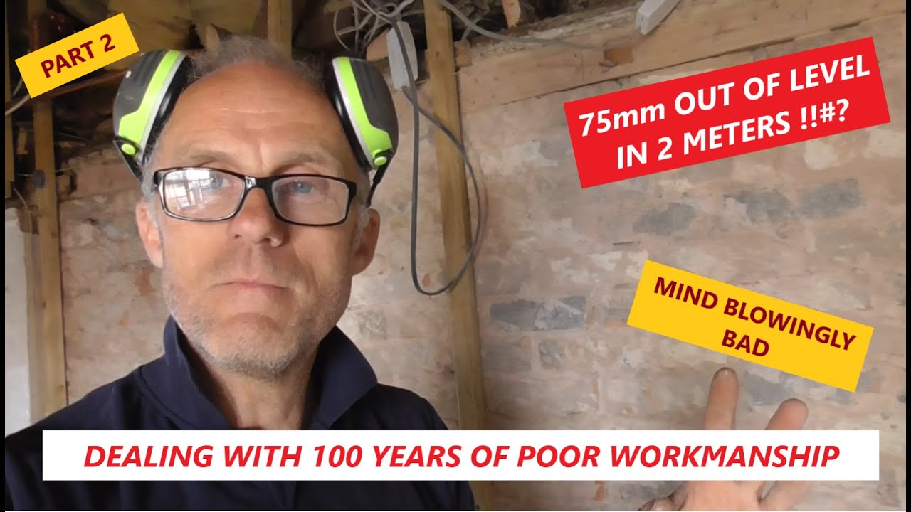 Making an old wall super straight and plumb using timber battens and packers***PLUS MANAGING DAMP***
