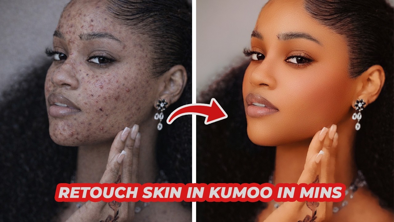 Быстрая и профессиональная ретушь фотографий с помощью программного обеспечения Kumoo AI.