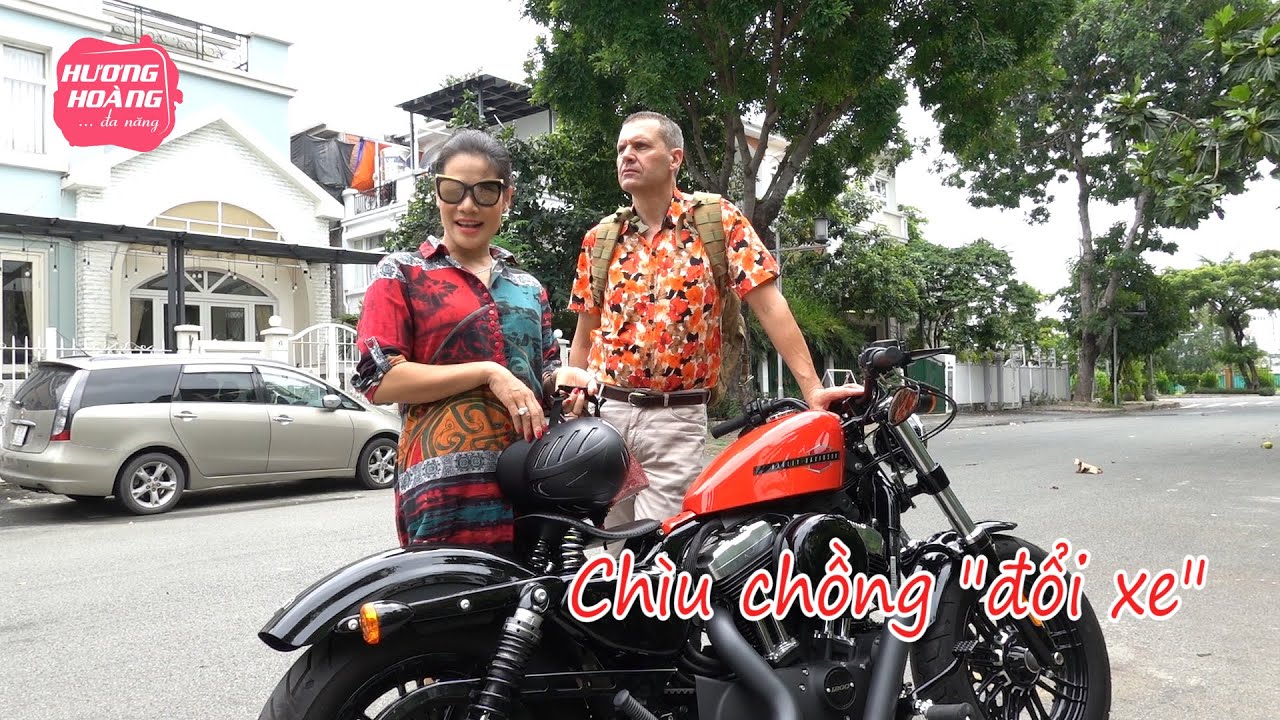 Hương Ho&agrave;ng ch&igrave;u chồng đổi xe
