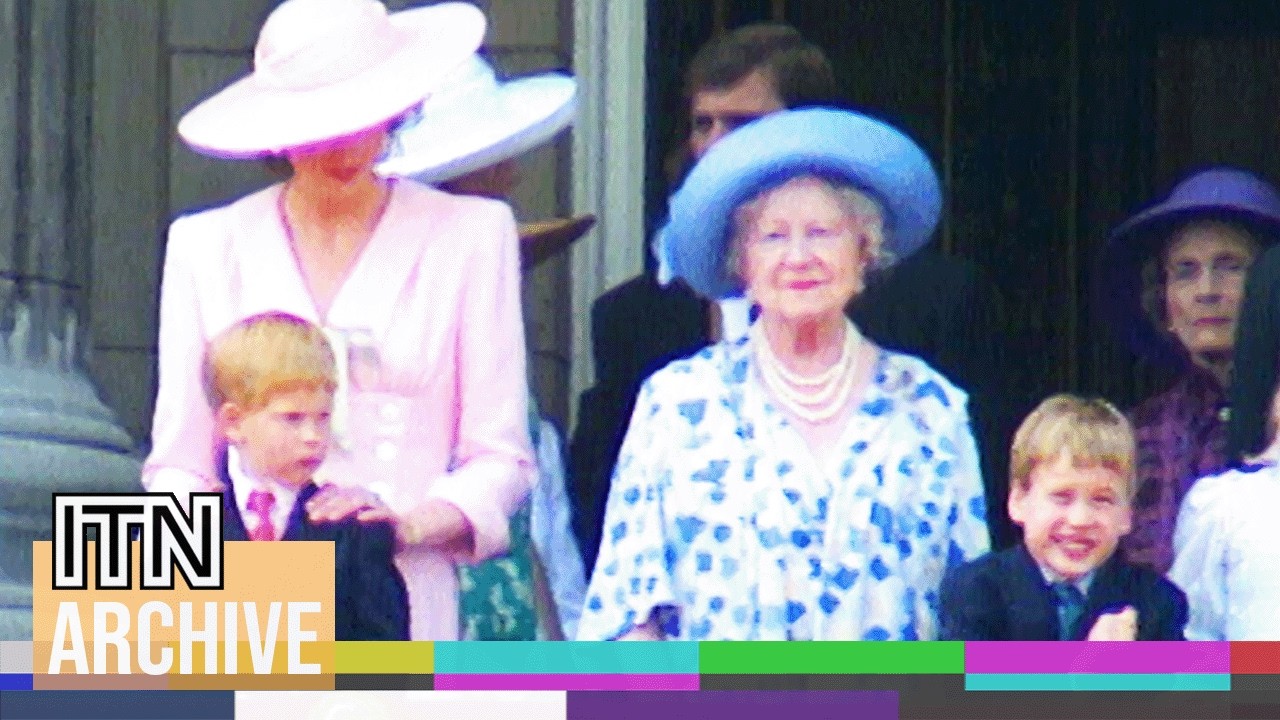 Princess Diana Keeps Harry and William in Line at Trooping the Colour (1989)